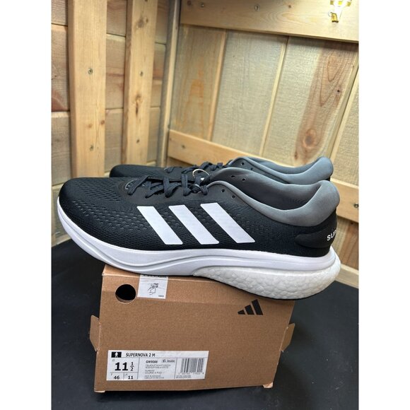 Adidas Supernova 2 M Mens Running Shoes GW9088 Black/White Size 11.5 - Picture 8 of 9